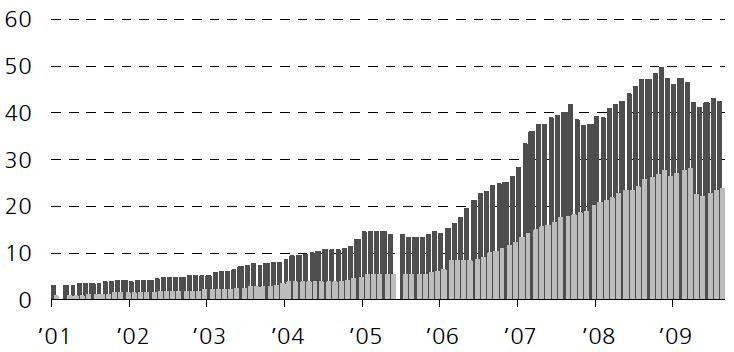 은행자산증가율 2005년이후해외차입잔액증가추이총외채잔액추이