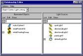 실행방법 > 라이트와오브젝트의 Link 세트 오브젝트 - 중심 라이트 - 중심 Light set 생성하기 1 Relationship Editor 에서 Light Centric Light Linking 을선택한다.