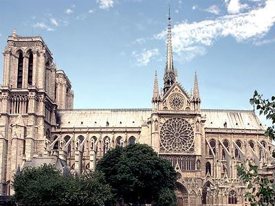 1) 프랑스초기고딕건축 노트르담 (Notre-Dame) 성당,