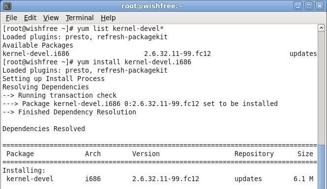 install kernel-devel.