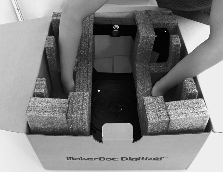 MAKERBOT DIGITIZER 포장풀기 3 상자에서 Makerbot