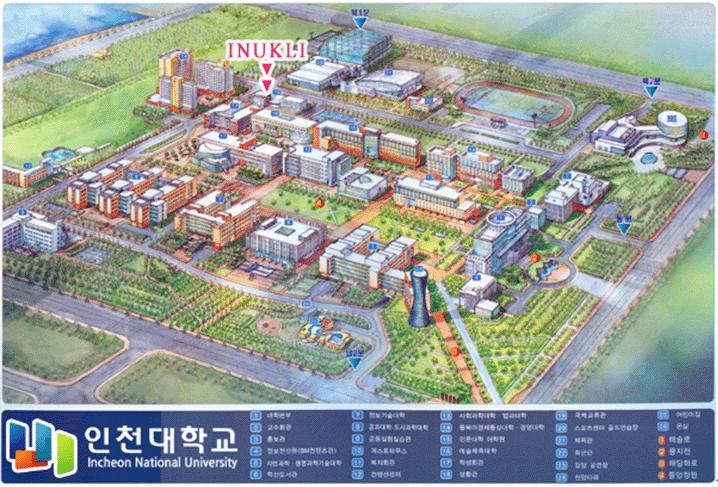 11 Инчоны Их сургуулийн байрлал Инчеон их сургууль нь Солонгос улсын нийслэл Сөүлийн баруун зүгт орших Инчеон хотод байрлаж байна.