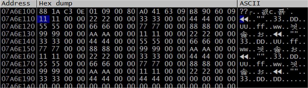 initialize() 메소드의매개변수로사용한리스너가가리키는위치는어떤데이터도없는빈공간을가리키게됩니다 그림. 14 새로생성된 var_13 이후 catch 문으로인해 var_13 변수에 DRM_obj() 객체의인스턴스주소가저장됩니다.
