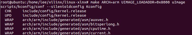 리눅스커널이미지생성 리눅스커널 Configuration $ make ARCH=arm xilinx_zynq_defconfig $ make