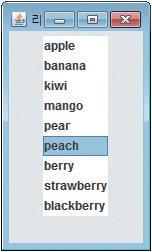 fruits= {"apple", "banana", "kiwi", "mango", "pear", "peach",