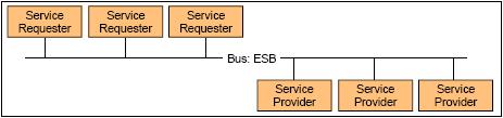 Enterprise Service Bus 의형태 SOA 를구현을위해서는대량의개별상호작용을지원하기위해더정교하고,