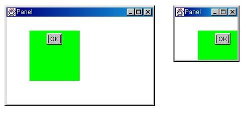 708 Java의정석定石 2판 2.11 Panel Panel은 Frame 과같이다른컴포넌트를자신의영역내에포함시킬수있는컨테이너다. 동시에 Panel 자신이다른컨테이너에포함될수있기도하다. 심지어는 Panel이 Panel 에포함되는것도가능하다. Panel은 Frame과는달리 titlebar 나버튼도없고, 단지비어있는평면공간만을갖는다.
