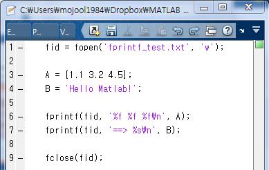 Low Level File I/O fprintf 함수 count =