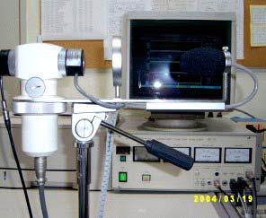 Phonatory function analyzer(nagashima Ltd, Model PS 77H, Tokyo, Japan) 를사용하여검사기구에마스크를부착하여입을밀착시켜공기가새지않도록하고코를막고피검자의갑상연골주위를알코올솜으로문지른다음 Lx speech studio(laryngograph Ltd.