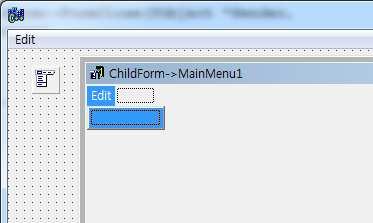 Window1로설정 ChildForm 의메뉴설정 ChildForm 에 standard