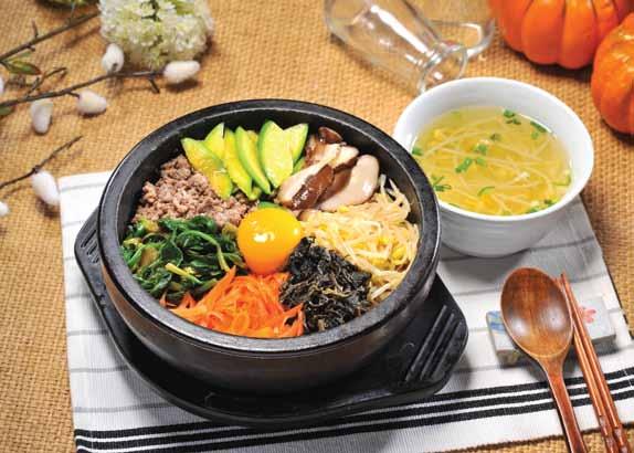 LUNCH SPECIAL 점심 Bee Bim Bap 비빔밥돌솥비빔밥비빔쌀국수 소고기 / 닭고기 / 돼지고기 / 새우 Beef