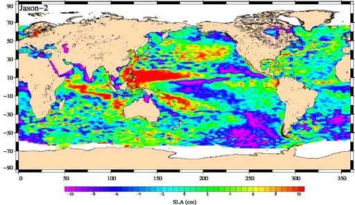 바다표면 ( 목표물 - 후방산란 - Ocean Surface Topography Mission (OSTM/Jason-, launched on June, 8.