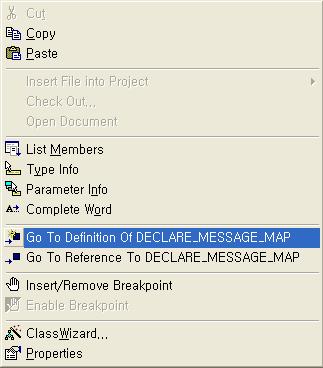 Message Map Message Map 작동원리 메시지식별번호, Function Pointer 등을포함한 (Array 형태의 ) Mapping Table 1. Message Map 선언내부 1.
