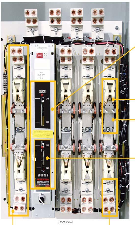 ATS 주요부위 800A, 4-pole Closed