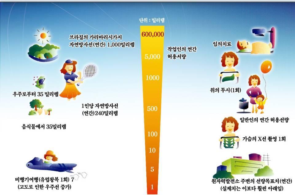 의료용 X- 선 11% 우주선