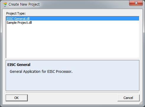 adstar 는 CPU Type 으로 AE32000 을선택해주면되고, 동작프로그램을작성할것이기에 Build Type 으로 Executable 을선택해준다. 다음으로 Project Name 과 Project 를생성할위치를정해주면된다.