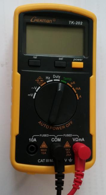 0-1. 기초실험예비지식 - 실험용기자재 : 디지털멀티미터 (DMM, Digital Multimeter) 1 2 sel 3 power : ohm, buzzer, diode, C 선택 V : 직류전압
