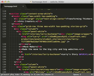 HTML Editor HTML HTML, DB (PC), Coda (Mac),