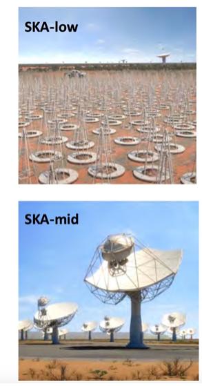 The Square Kilometer Array : SKA SKA-low in Australia 130,000 dipoles, 65km