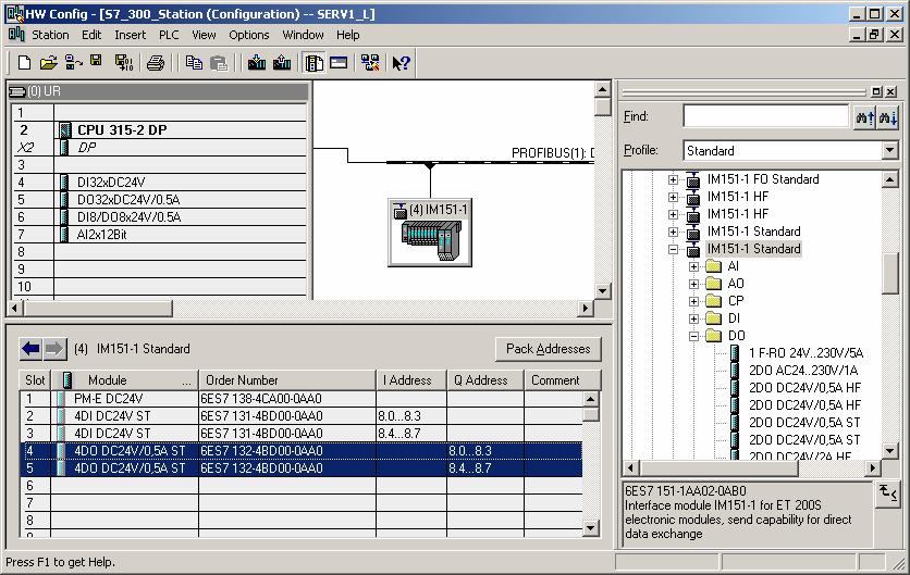 연습문제 1 : DP 시스템 (ET200 S) 구조 File: PRO1_09E.7 과제 트레이닝장비의 DP 시스템을사용하여콘베이어모델이 ET200S 를통해제어 될수있게합니다. 절차 1.