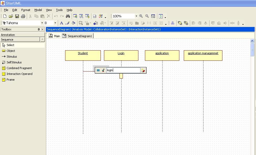 5.9 Sequence Diagram 그리기 (6/7) 다른객체로의제어흐름의이동과호출메소드를표시 Toolbox