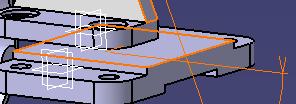 Angle icon Click. 2. Geometry에서 Plane을선택 3. 상대단품의 Plane을선택.
