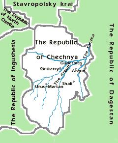 [ 그림 8-2] 하천 1 [ 그림 8-3] 지형도 출처 : http;//www.chechnyafree.ru ( 검색일 : 2008.5.