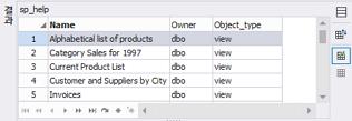 SQLGate for SQL Server Developer User Guide 46 3. SQL 을작성합니다개체명옆으로커서를이동합니다. Alt+1 를누릅니다.
