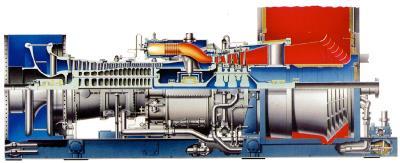 Terminology MS7001E, GE Hot-end drive MS7001F, GE Cold-end drive In the hot-end drive configuration, the output shaft extends out the rear of the turbine.