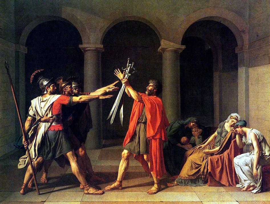 Neoclassical Art History Jacques-Louis David, The Oath of the