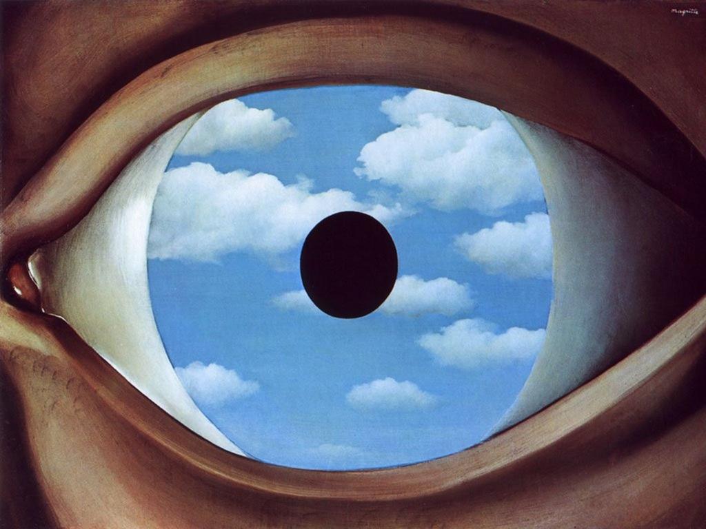 Rene Magritte, The False Mirror, 1928 Oil on