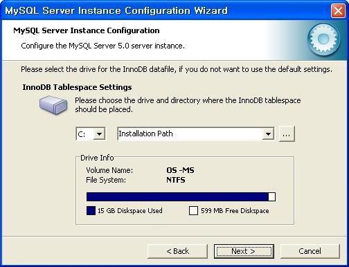 실습 15-1 Snort 설치하고운용하기 4 서버유형과데이터베이스용도선택 : 서버유형은일반 PC에설치한다면 Developer Machine 을선택, 서버수준시스템이라면 Server Machine 선택.