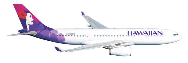 A330-200 은앞으로인천 - 호놀룰루구간 에도입될예정입니다. 비행기좌석및좌석배치등은그림과다를수있습니다.