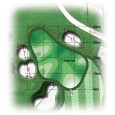 이 Uphill Hole 은왼편의넓은 Landing Area 와오른편에있는 2 개의짧은 Carry Bunker 가특징이다.