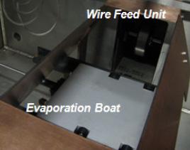 기술개발 : 핵심내용 (6) Metal Evaporation Metal Evaporation process with continuous wire feed system Possibility of evaporating Al, Ag and Cu 2D and 3D metallization