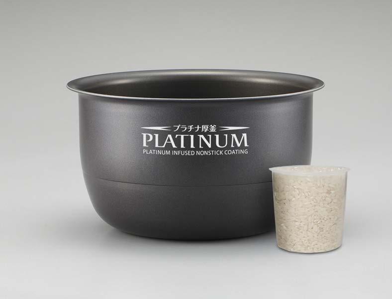 플래티넘 함유 Nonstick 내솥 Platinum Infused Inner Cooking Pan Why the nonstick coating is infused with platinum. 왜 플래티넘 Nonstick 코팅인가.