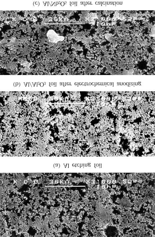 260 김재근 김인식 황규연 여태환 Table 1. Effect of coating cycles on the characteristics of Al/Nb 2 O 5 electrode No.