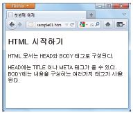 HTML 문서구조와텍스트관련태그 _1 HTML 문서의요소 (Element) 시작태그, 내용, 끝태그로구성 < 태그이름속성 1=" 값 " 속성 2=" 값 "> 문서의내용 </ 태그이름 > HTML