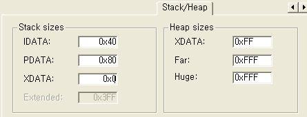 5) STACK / HEAP 0xFFFFFF FAR & Huge ( Extended ) 0xFFFF XDATA 기본적인 8051 Data 메모리구조는좌측과같이복잡한구조로분리되어있으며, 최소한의기본적인 STACK 은 IDATA 에설정이되는게일반적이며, 추가적으로 PDATA 와 XDATA 로확장하여 STACK 영역까지좀더크게사용할수있다.