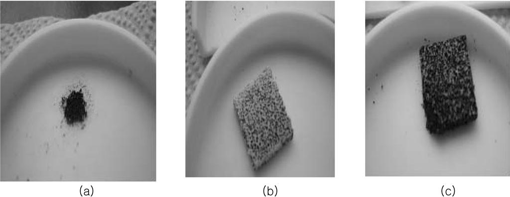 8과 Table 에 SiC cated graphite fam의 성분 분석을 나타내었다. Fig. 8과 Table 에 나타나듯이 코팅층은 일부의 xygen을 함유하 는데 이것은 00 C에서 열경화 과정중에 plyphenylcarbsilane의 일부가 산화되는데 기인한다. 3.3. SiC cated graphite의 내산화성 특성 Fig.