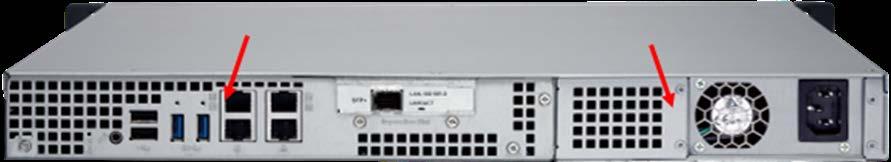 Network Status( 네트워크상태 ) 로이동하여네트워크인터페이스의총수를확인합니다. 6.4 TS-463U, TS-463U-RP 및 TVS-471U 1. NAS 를끕니다.
