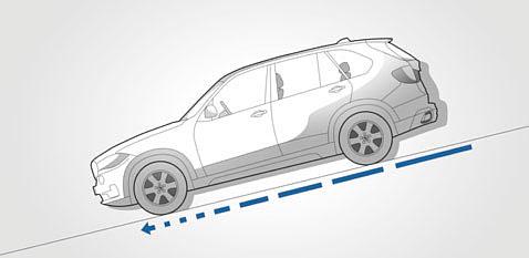 xdrive 모델에서이장치를활성화하면, 운전자가브레이크페달을조작하지않아도가파른내리막길을사람의보행속도보다조금더빠른속도로안전하게자동으로내려갈수있습니다. 드라이빙어시스턴트 (Driving Assistant).
