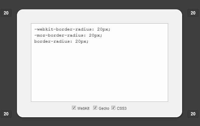 5.2 둥근모서리처리 (border-radius) CSS 에서는둥근모서리를처리하는것이힘든일이었지만, CSS3 에서는 'border-radius' 속성을이용하면쉽게둥근모서리를만들수있다.
