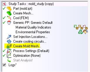 Mesh UI 변경 Mold block(3d) and mold insert (3D) 의