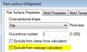 주요특징 3D and Midplane 에대해적용가능 Element property 의 checkbox 가추가됨.