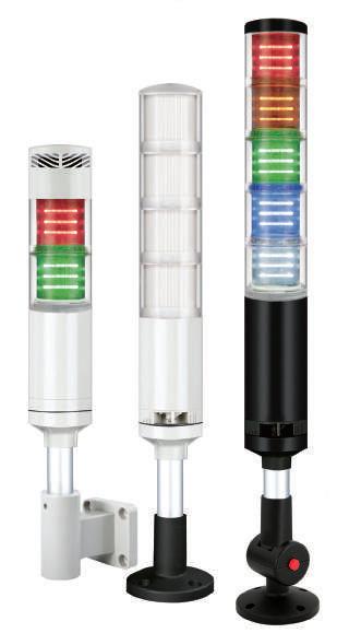 QTC series 모듈형 ED 시그널타워램프 투명그로브와필터렌즈를통해명료하고미려한신호빛발산 공통사양 (QTC0/ QTC60/ QTC70) 점등시 소등시 ㆍ모듈결합구조의 ED 점등 /