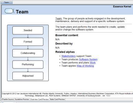 the guideline will be presented in HTML When selecting an element in the Practice Explorer