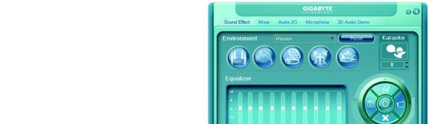사운드효과구성 : Sound Effect 메뉴에서원하는사운드옵션설정을조절할수있습니다.