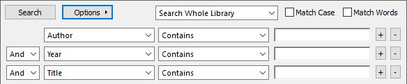 Help : EndNote 사용법도움말 [Panel] Quick Search : 활성화된 Library 의 Reference 검색 Hide/Show Search Panel : Search Panel 숨김 / 보임 C.