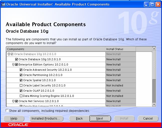Available Product Components